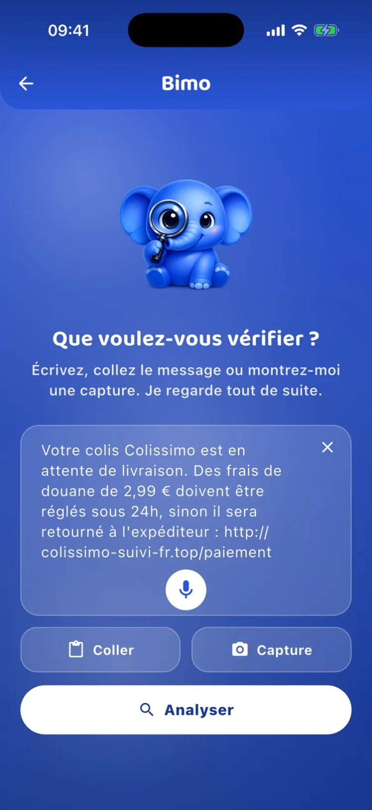 Vérifier un message