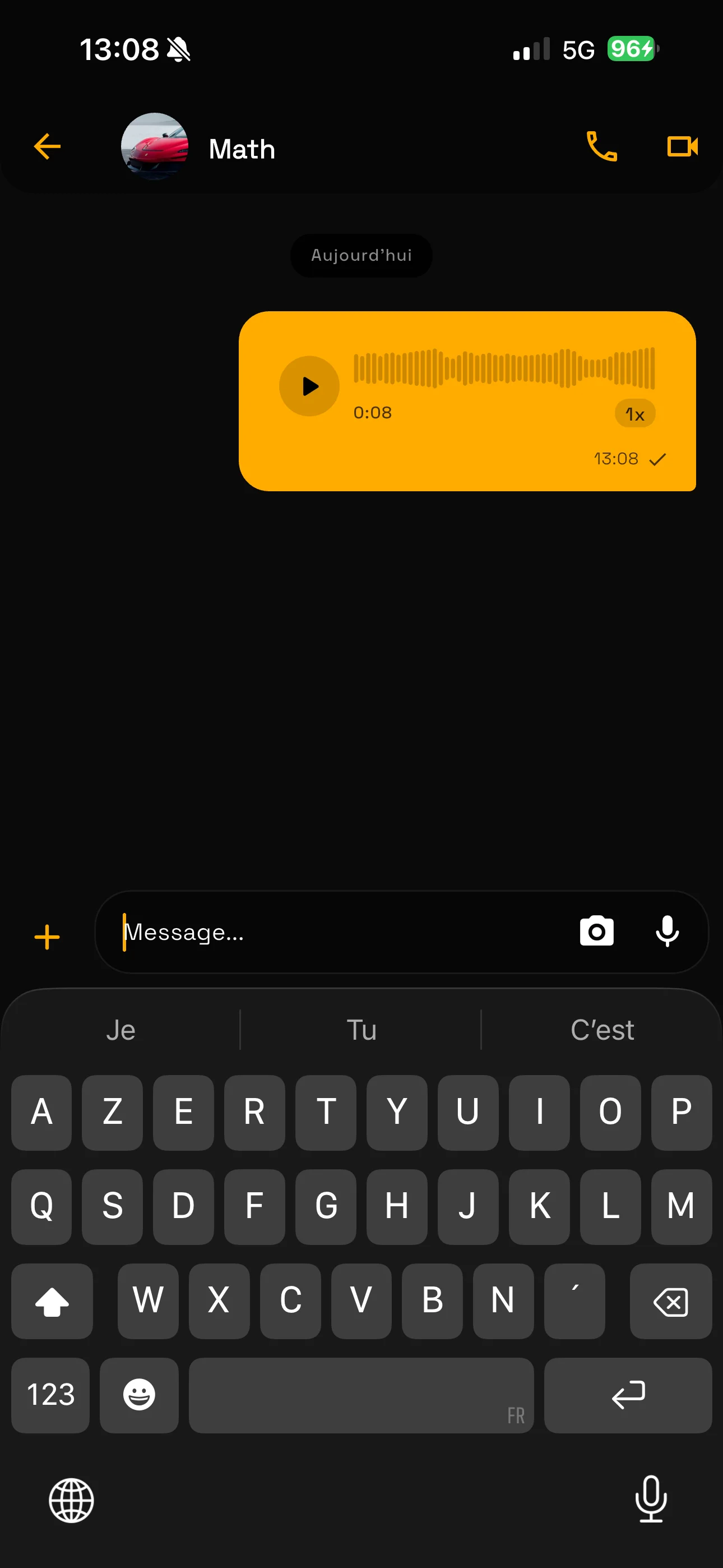 Aperçu de l'application